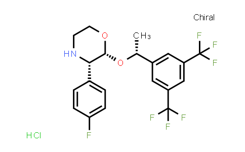 171482-05-6 | (2R,3S)-2-{(1R)-1-[3,5-Bis(trifluoromethyl)phenyl]ethoxy}-3-(4-fluorophenyl)morpholine hydrochloride