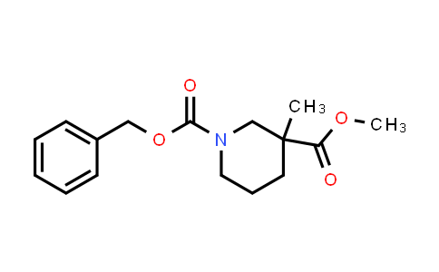 CAS No. 174543-82-9, 1-benzyl 3-methyl 3-methylpiperidine-1,3-dicarboxylate