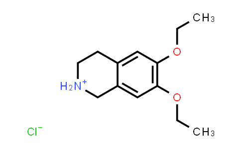 CAS No. 63905-65-7, 6,7-diethoxy-1,2,3,4-tetrahydroisoquinolinium chloride