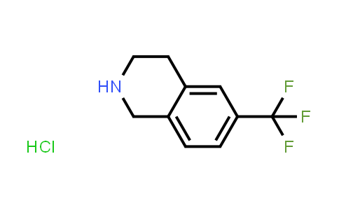 CAS No. 215798-14-4, 6-(trifluoromethyl)-1,2,3,4-tetrahydroisoquinoline hydrochloride (1:1)