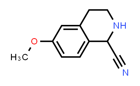CAS No. 1630067-22-9, 1,2,3,4-tetrahydro-6-methoxy-1-isoquinolinecarbonitrile