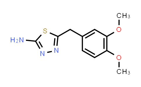 CAS No. 313957-85-6, 5-(3,4-Dimethoxybenzyl)-1,3,4-thiadiazol-2-amine