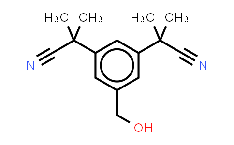 CAS No. 120511-88-8, 1,3-Benzenediacetonitrile, 5-(hydroxymethyl)-a1,a1,a3,a3-tetramethyl-