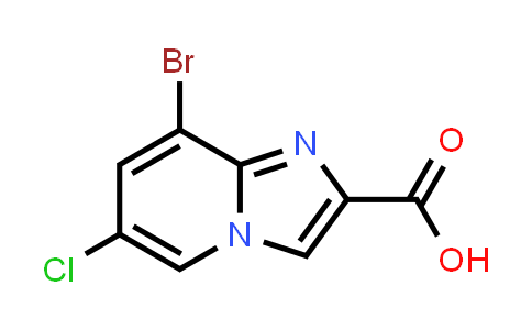 1000017-98-0 | Imidazo[1,2-a]pyridine-2-carboxylic acid, 8-bromo-6-chloro-