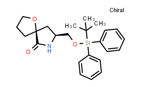 1000358-65-5 | 1-Oxa-7-azaspiro[4.4]nonan-6-one, 8-[[[(1,1-dimethylethyl)diphenylsilyl]oxy]methyl]-, (5S,8S)-