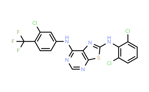 1000706-87-5 | Thiazolo[5,4-d]pyrimidine-2,7-diamine, N7-[3-chloro-4-(trifluoromethyl)phenyl]-N2-(2,6-dichlorophenyl)-