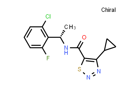 1000878-74-9 | 1,2,3-Thiadiazole-5-carboxamide, N-[(1S)-1-(2-chloro-6-fluorophenyl)ethyl]-4-cyclopropyl-