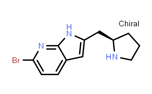 1001069-59-5 | 1H-Pyrrolo[2,3-b]pyridine, 6-bromo-2-[(2R)-2-pyrrolidinylmethyl]-