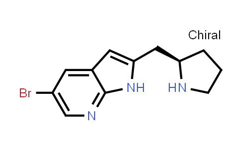 1001069-61-9 | 1H-Pyrrolo[2,3-b]pyridine, 5-bromo-2-[(2R)-2-pyrrolidinylmethyl]-