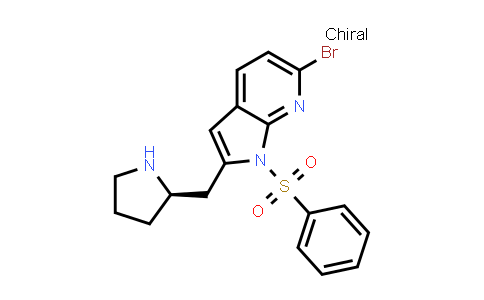 1001070-24-1 | 1H-Pyrrolo[2,3-b]pyridine, 6-bromo-1-(phenylsulfonyl)-2-[(2R)-2-pyrrolidinylmethyl]-