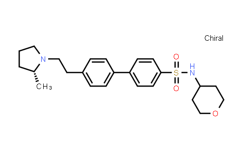 1001382-54-2 | [1,1'-Biphenyl]-4-sulfonamide, 4'-[2-[(2R)-2-methyl-1-pyrrolidinyl]ethyl]-N-(tetrahydro-2H-pyran-4-yl)-