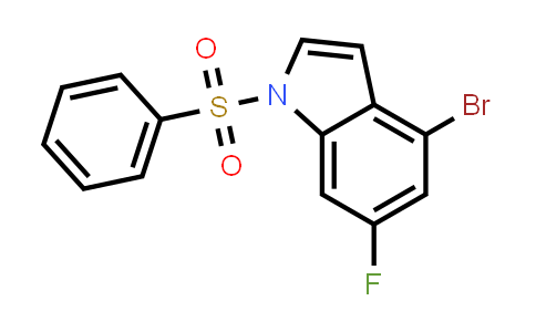 1001394-95-1 | 1-(Benzenesulfonyl)-4-bromo-6-fluoro-1H-indole