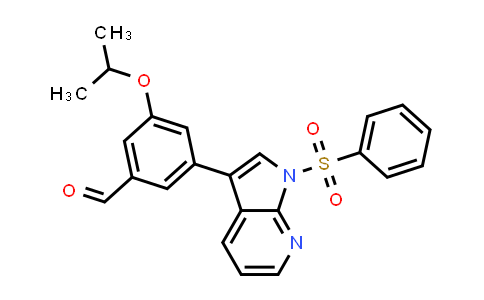 1001414-26-1 | Benzaldehyde, 3-(1-methylethoxy)-5-[1-(phenylsulfonyl)-1H-pyrrolo[2,3-b]pyridin-3-yl]-
