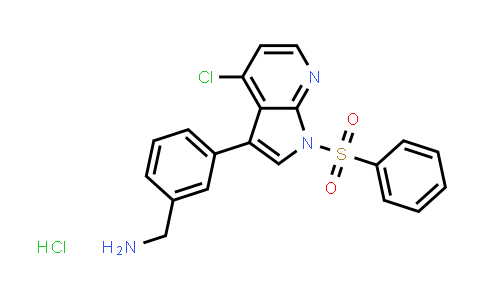 1001414-52-3 | Benzenemethanamine, 3-[4-chloro-1-(phenylsulfonyl)-1H-pyrrolo[2,3-b]pyridin-3-yl]-, hydrochloride (1:1)