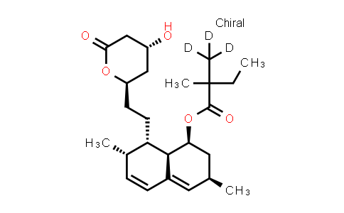 1002347-61-6 | Butanoic acid, 2-methyl-2-(methyl-d3)-, (1S,3R,7S,8S,8aR)-1,2,3,7,8,8a-hexahydro-3,7-dimethyl-8-[2-[(2R,4R)-tetrahydro-4-hydroxy-6-oxo-2H-pyran-2-yl]ethyl]-1-naphthalenyl ester