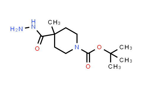 1004527-74-5 | tert-Butyl 4-(hydrazinecarbonyl)-4-methylpiperidine-1-carboxylate