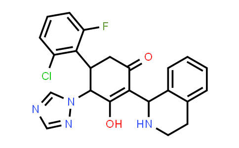 1005119-26-5 | 2-Cyclohexen-1-one, 5-(2-chloro-6-fluorophenyl)-3-hydroxy-2-(1,2,3,4-tetrahydro-1-isoquinolinyl)-4-(1H-1,2,4-triazol-1-yl)-