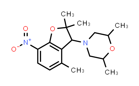 1005123-62-5 | Morpholine, 4-(2,3-dihydro-2,2,4-trimethyl-7-nitro-3-benzofuranyl)-2,6-dimethyl-
