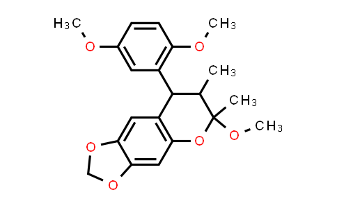 1005273-38-0 | 6H-1,3-Dioxolo[4,5-g][1]benzopyran, 8-(2,5-dimethoxyphenyl)-7,8-dihydro-6-methoxy-6,7-dimethyl-