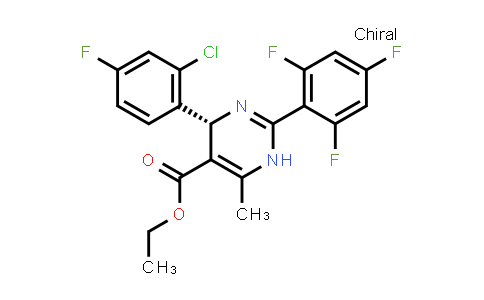 1005459-82-4 | 5-Pyrimidinecarboxylic acid, 4-(2-chloro-4-fluorophenyl)-1,4-dihydro-6-methyl-2-(2,4,6-trifluorophenyl)-, ethyl ester, (4R)-