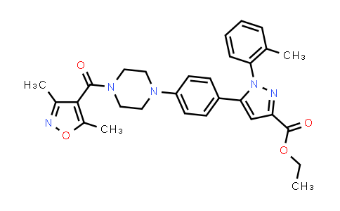 1007477-05-5 | Ethyl 5-(4-(4-(3,5-dimethylisoxazole-4-carbonyl)piperazin-1-yl)phenyl)-1-o-tolyl-1H-pyrazole-3-carboxylate