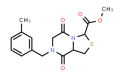 1007922-31-7 | 3H-Thiazolo[3,4-a]pyrazine-3-carboxylic acid, hexahydro-7-[(3-methylphenyl)methyl]-5,8-dioxo-, methyl ester