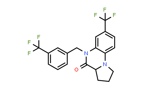 1008011-66-2 | Pyrrolo[1,2-a]quinoxalin-4(5H)-one, 1,2,3,3a-tetrahydro-7-(trifluoromethyl)-5-[[3-(trifluoromethyl)phenyl]methyl]-
