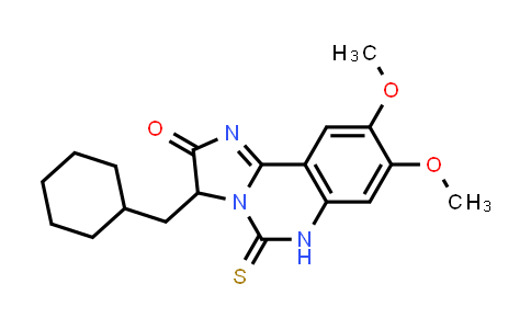 1008866-58-7 | Imidazo[1,2-c]quinazolin-2(3H)-one, 3-(cyclohexylmethyl)-5,6-dihydro-8,9-dimethoxy-5-thioxo-