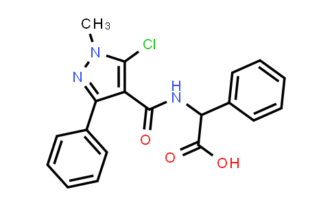 1008985-67-8 | Benzeneacetic acid, α-[[(5-chloro-1-methyl-3-phenyl-1H-pyrazol-4-yl)carbonyl]amino]-