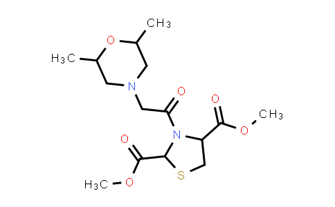 1009176-74-2 | 2,4-Thiazolidinedicarboxylic acid, 3-[2-(2,6-dimethyl-4-morpholinyl)acetyl]-, 2,4-dimethyl ester