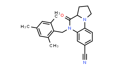 1009755-65-0 | Pyrrolo[1,2-a]quinoxaline-7-carbonitrile, 1,2,3,3a,4,5-hexahydro-4-oxo-5-[(2,4,6-trimethylphenyl)methyl]-