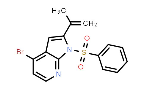 1014613-00-3 | 1H-Pyrrolo[2,3-b]pyridine, 4-bromo-2-(1-methylethenyl)-1-(phenylsulfonyl)-