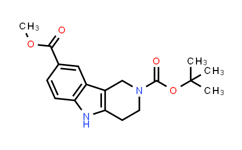 1015082-05-9 | 2-tert-Butyl 8-methyl 3,4-dihydro-1H-pyrido[4,3-b]indole-2,8(5H)-dicarboxylate