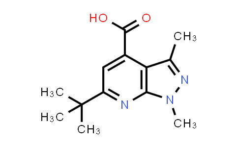 1017163-11-9 | 6-(tert-Butyl)-1,3-dimethyl-1H-pyrazolo[3,4-b]pyridine-4-carboxylic acid