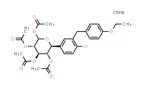 CAS No. 1018898-84-4, (3S,4R,5S,6S)-6-(4-chloro-3-(4-ethoxybenzyl)phenyl)tetrahydro-2H-pyran-2,3,4,5-tetrayl tetraacetate
