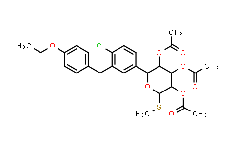 1018899-03-0 | β-L-Xylopyranoside, methyl 5-C-[4-chloro-3-[(4-ethoxyphenyl)methyl]phenyl]-1-thio-, 2,3,4-triacetate,(5S)-
