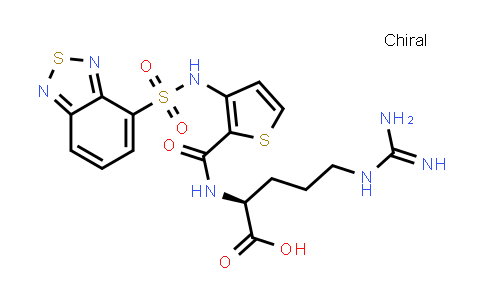1018927-63-3 | L-Arginine, N2-[[3-[(2,1,3-benzothiadiazol-4-ylsulfonyl)amino]-2-thienyl]carbonyl]-