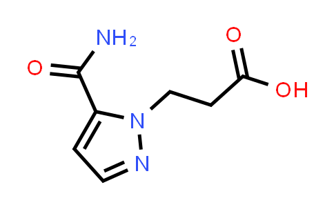 CAS No. 1019007-17-0, 3-(5-Carbamoyl-1H-pyrazol-1-yl)propanoic acid