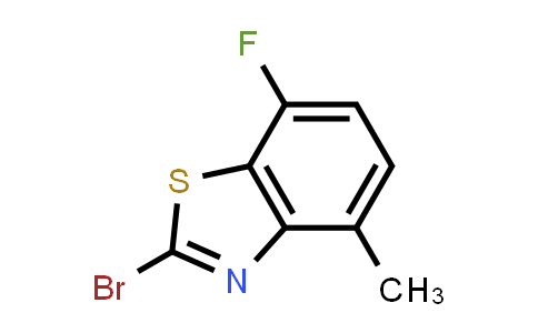 CAS No. 1019108-45-2, 2-Bromo-7-fluoro-4-methyl-1,3-benzothiazole