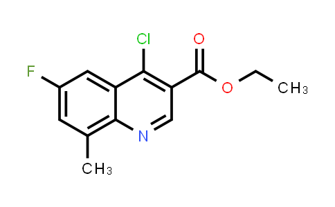 1019355-72-6 | Ethyl 4-chloro-6-fluoro-8-methylquinoline-3-carboxylate