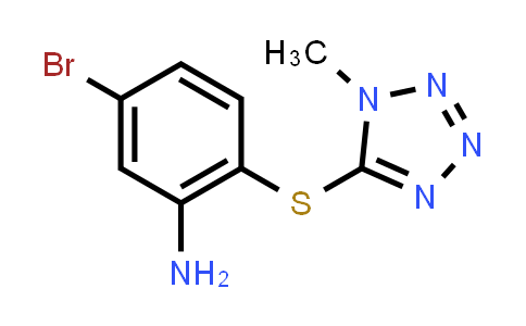 1019453-67-8 | Benzenamine, 5-bromo-2-[(1-methyl-1H-tetrazol-5-yl)thio]-