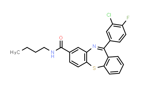 CAS No. 1019839-52-1, Dibenzo[b,f][1,4]thiazepine-8-carboxamide, N-butyl-11-(3-chloro-4-fluorophenyl)-