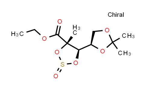 1020063-91-5 | (4S,5R)-ethyl 5-((R)-2,2-dimethyl-1,3-dioxolan-4-yl)-4-methyl-1,3,2-dioxathiolane-4-carboxylate 2-oxide