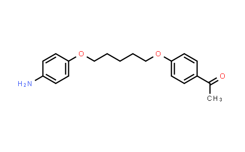 CAS No. 102010-61-7, 1-(4-((5-(4-Aminophenoxy)pentyl)oxy)phenyl)ethan-1-one
