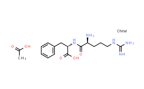 CAS No. 102029-92-5, (S)-2-((S)-2-Amino-5-guanidinopentanamido)-3-phenylpropanoic acid compound with acetic acid (1:1)