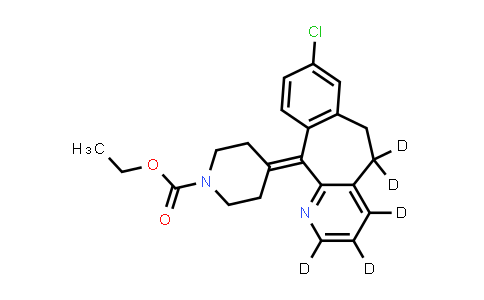 1020719-57-6 | Ethyl 4-(8-chloro-5,6-dihydro-11H-benzo[5,6]cyclohepta[1,2-b]pyridin-11-ylidene-2,3,4,5,5-d5)piperidine-1-carboxylate
