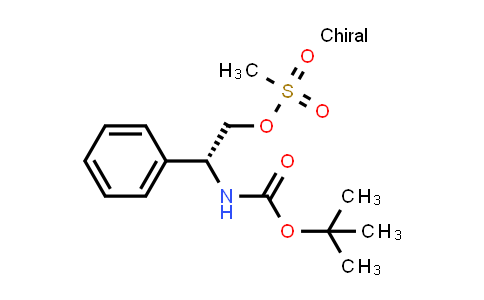 102089-75-8 | (R)-2-((tert-Butoxycarbonyl)amino)-2-phenylethyl methanesulfonate