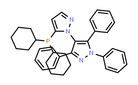 CAS No. 1021176-69-1, 5-(Dicyclohexylphosphino)-1',3',5'-triphenyl-[1,4']-bi-1H-pyrazole