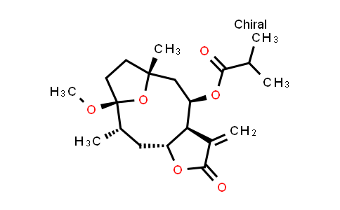 CAS No. 1021945-29-8, Propanoic acid,2-methyl-,(3aS,4R,6S,9S,10S,11aR)-dodecahydro-9-methoxy-6,10-dimethyl-3-methylene-2-oxo-6,9-epoxycyclodeca[b]furan-4-yl ester