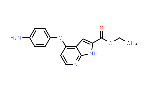 1021950-18-4 | 1H-Pyrrolo[2,3-b]pyridine-2-carboxylic acid, 4-(4-aminophenoxy)-, ethyl ester